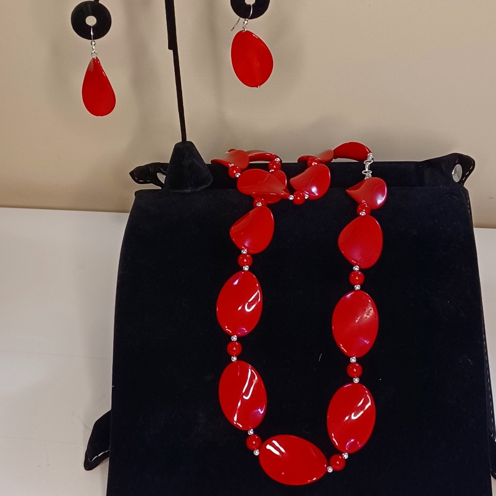 Statement Red Jewelry Set